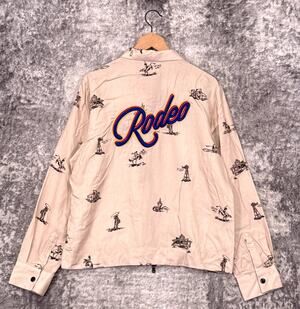 New Dinner Service NY x Orville Peck Shirt Medium Zip Relaxed Rodeo Omni Top